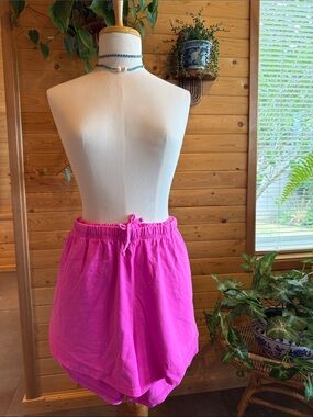 GAP Bright Pink Athletic Drawstring Shorts